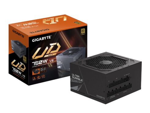 Power Supply GIGABYTE UD750GM PG5 V2 ATX 3.1 750 Watts Efficiency 80 PLUS GOLD PFC Active MTBF 100000 hours GP-UD750GMPG5V2