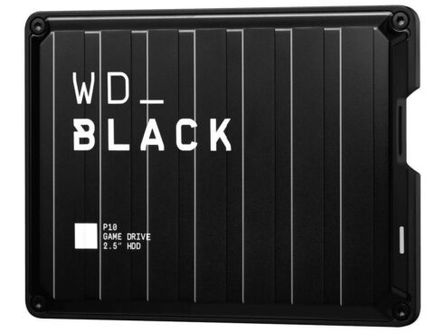 External HDD WESTERN DIGITAL P10 Game Drive 5TB USB 3.2 Colour Black WDBA5G0050BBK-WESN