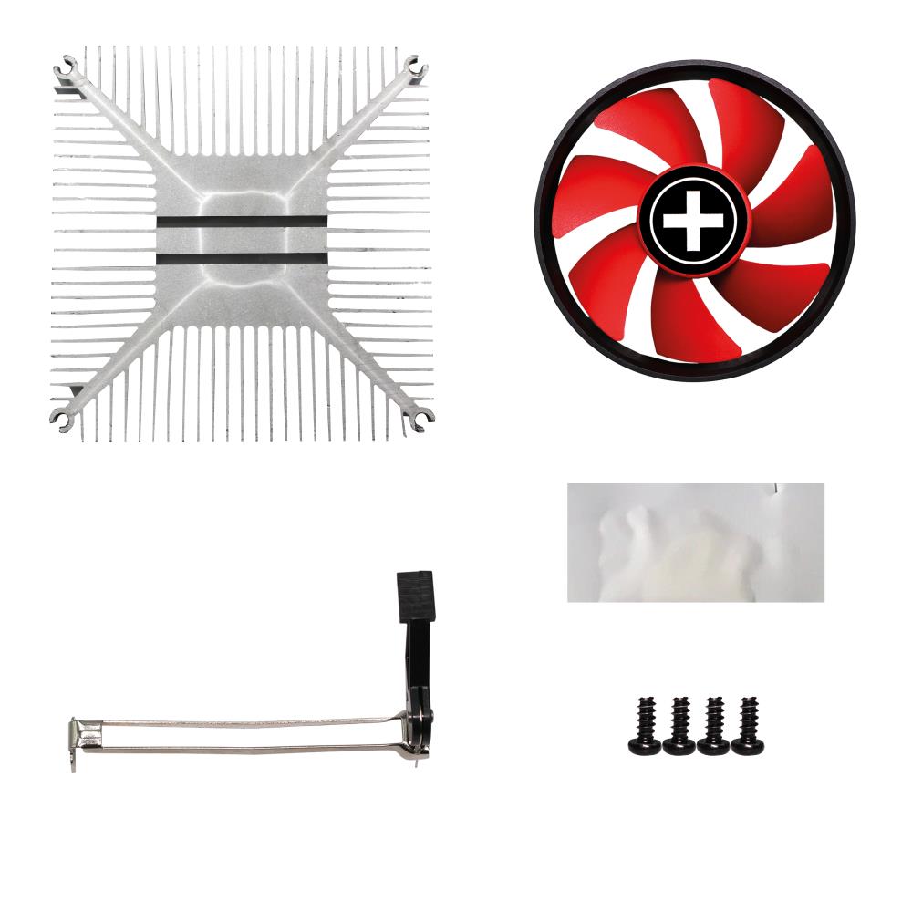 1858edc7-69d7-4718-9061-a4149e835826 XC035 Xilence CPU aušintuvas su raudonu 92mm ventiliatoriumi