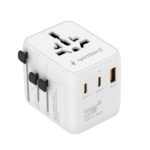 Gembird TPA-1A2C20-01-W Universal travel power adapter, 20 W, white | Gembird