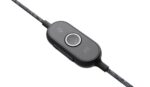 Ausinės Logitech Zone Wired, vaizdas iš šono su matomais mikrofonais