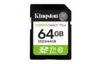 Kingston Canvas Select Plus 64 GB SD kortelė su 100 MB/s skaitymo greičiu
