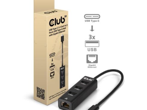 I/O HUB USB-C 3PORT/CSV-1549 CLUB3D