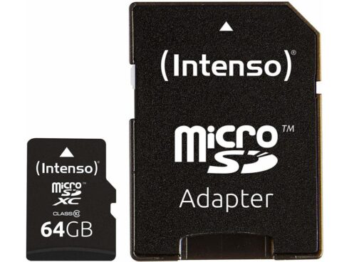 MEMORY MICRO SDXC 64GB C10/W/ADAPTER 3413490 INTENSO