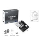 Motininė plokštė ASUS PRIME Z890-P, vaizdas iš šono su jungčių išdėstymu