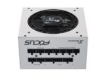 Maitinimo blokas SEASONIC FOCUS GX White, šoninis vaizdas su laidų jungtimis
