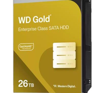 HDD WESTERN DIGITAL Gold 26TB SATA 512 MB 7200 rpm 3,5" WD261KRYZ