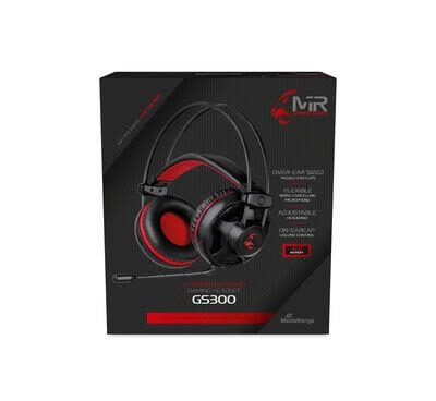 HEADSET GAMING GS300/BLACK/RED MRGS300 MEDIARANGE