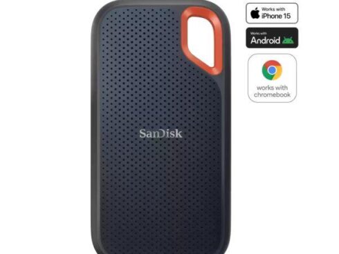 External SSD SANDISK Extreme 8TB USB-C Write speed 1000 MBytes/sec Read speed 1050 MBytes/sec SDSSDE61-8T00-G25