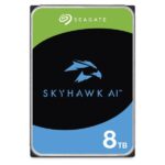 HDD Seagate SkyHawk 8TB, matomas iš šono su jungčių išdėstymu