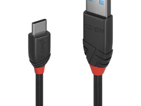 CABLE USB3.2 A-C 1.5M/BLACK 36917 LINDY
