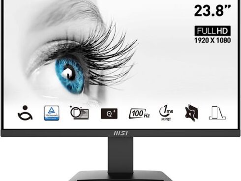 LCD Monitor MSI PRO MP2412 23.8" Business Panel VA 1920x1080 16:9 100Hz Matte 4 ms Tilt Colour Black PROMP2412