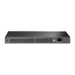 Komutatorius TP-LINK SG3428X, matomas iš šono, su SFP+ jungtimis
