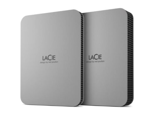 External HDD LACIE Mobile Drive Secure STLR4000400 4TB USB-C USB 3.2 Colour Space Gray STLR4000400