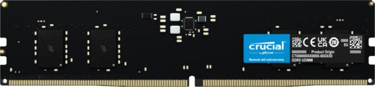 Atmintis DIMM 8GB DDR5-4800, modelis CT8G48C40U5