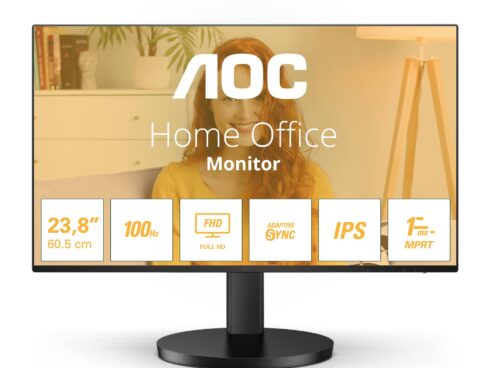 LCD Monitor AOC 24B3HA2 24" Panel IPS 1920x1080 16:9 100 Hz Matte 4 ms Speakers Colour Black 24B3HA2