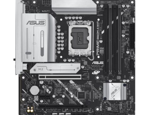 Mainboard ASUS Intel B860 Express LGA1851 Micro-ATX Memory DDR5 Memory slots 4 1xPCI-Express 4.0 1x 1xPCI-Express 4.0 16x 1xPCI-Express 5.0 16x 2xM.2 1xHDMI 1xDisplayPort 7xUSB 2.0 1xUSB-C 1xUSB-C w/Thunderbolt 1xOptical S/PDIF 1xRJ45 3xAudio port PRIMEB860M-AWIFI