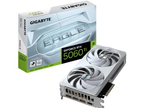 Graphics Card GIGABYTE NVIDIA GeForce RTX 5060 Ti 16 GB GDDR7 128 bit PCIE 5.0 16x GPU 2617 MHz Dual Slot Fansink 1xHDMI 3xDisplayPort N506TEAGLEOCICE-16GD1.0