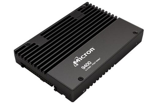 SSD MICRON SSD series  9400 MAX 6.4TB NVMe NAND flash technology TLC Write speed 7000 MBytes/sec Read speed 7000 MBytes/sec Form Factor U.3 TBW 35000 TB MTFDKCC6T4TGJ-1BC1ZABYYR
