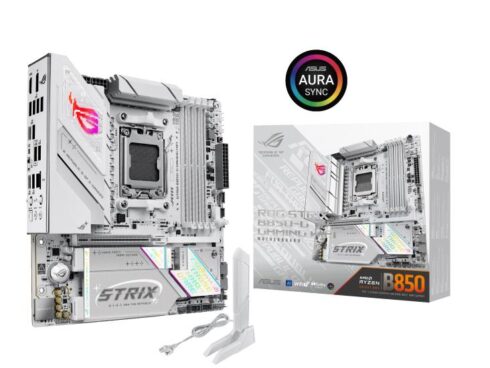 Mainboard ASUS AMD B850 SAM5 Micro-ATX Memory DDR5 Memory slots 4 1xPCI-Express 5.0 16x 4xM.2 1xHDMI 1xDisplayPort 2xUSB 2.0 4xUSB 3.2 4xUSB-C 1xOptical S/PDIF 1xRJ45 2xAudio port STRIXB850-GGAMINGWIFI