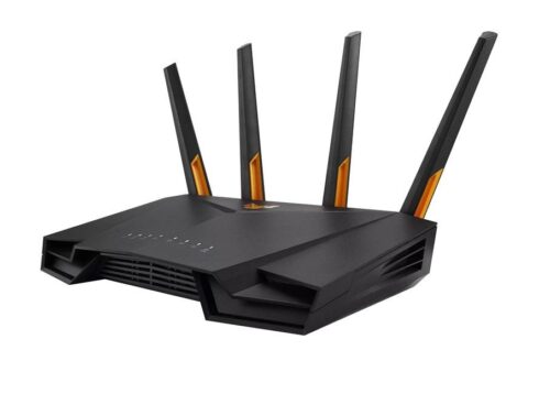 Wireless Router ASUS Wireless Router 4200 Mbps Mesh Wi-Fi 5 Wi-Fi 6 IEEE 802.11n USB 3.2 1 WAN 4x10/100/1000M Number of antennas 4 TUFGAMINGAX4200