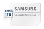 SAMSUNG EVO+ 1TB microSDXC kortelė su V30 klasifikacija, iš šono