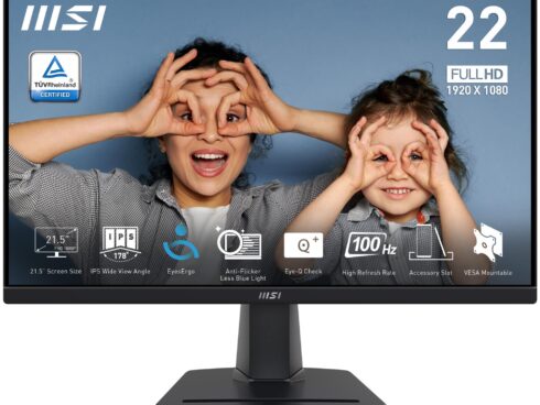 LCD Monitor MSI PRO MP225 21.5" Business Matte Panel IPS 1920x1080 16:9 100Hz 4 ms Colour Black PROMP225