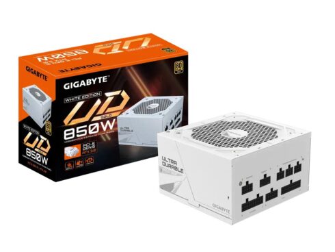 Power Supply GIGABYTE 850 Watts Efficiency 80 PLUS GOLD PFC Active MTBF 100000 hours GP-UD850GMPG5W