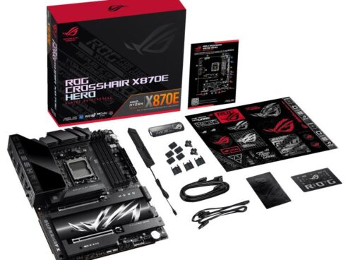 Mainboard ASUS AMD X870E SAM5 ATX Memory DDR5 Memory slots 4 2xPCI-Express 4.0 16x 2xPCI-Express 5.0 16x 4xM.2 1xHDMI 1xAudio-In 1xAudio-Out 6xUSB 3.2 2xUSB-C 2xUSB4 1xOptical S/PDIF 1xRJ45 ROGCROSSHAIRX870EHERO