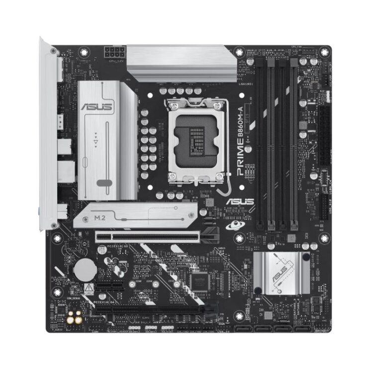 Motininė plokštė ASUS PRIME B860M-A-CSM su Intel B860 ir DDR5 atmintimi