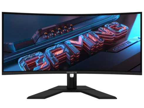 Gigabyte GS34WQC A | 34 " | SS VA | WQHD | 120 Hz | 1 ms | 3440 x 1440 pixels | 300 cd/m² | HDMI ports quantity 1