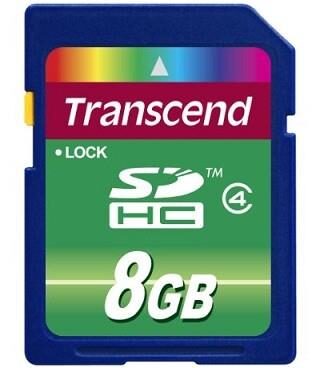MEMORY SDHC 8GB/CLASS4 TS8GSDHC4 TRANSCEND
