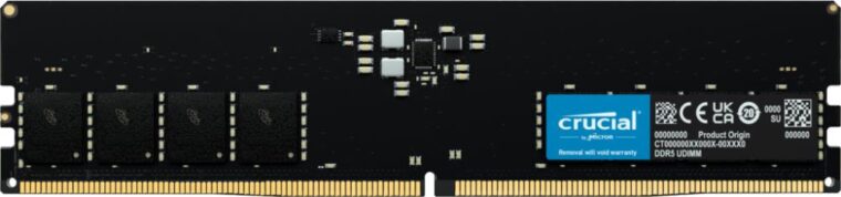 Crucial 16GB DDR5-4800 atmintis, modelis CT16G48C40U5