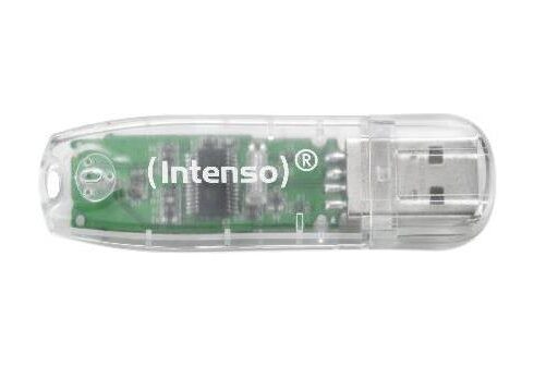 MEMORY DRIVE FLASH USB2 32GB/TRANSPARENT 3502480 INTENSO