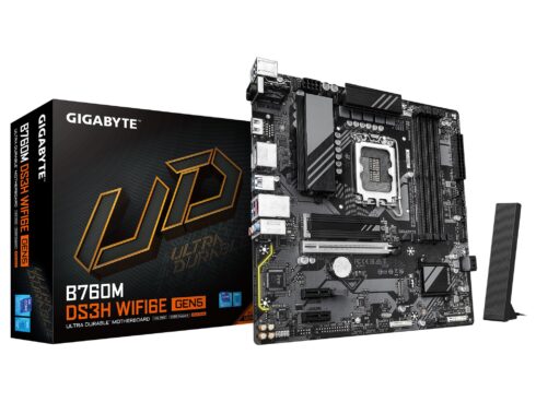 Mainboard GIGABYTE Intel B760 Express LGA1700 Micro-ATX Memory DDR5 Memory slots 4 B760MDS3HWF6EGEN5