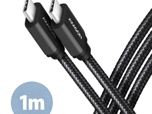 CABLE USB-C TO USB-C 1M 60W/BLACK BUCM3-CM10AB AXAGON