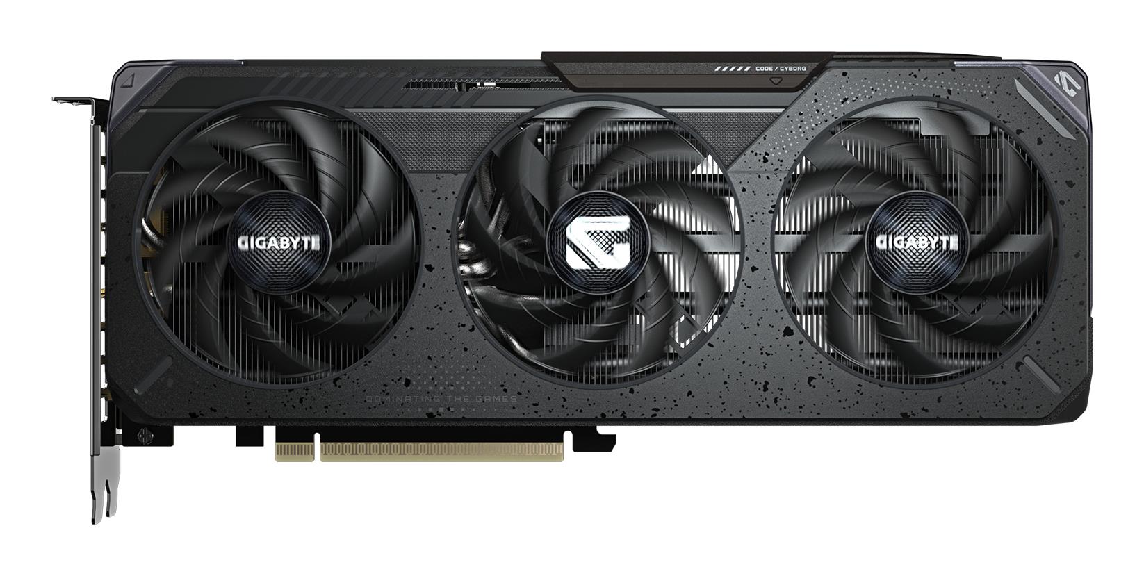 53bcaefd-a9da-4a1a-8e14-cb86e0ed2ac5 Vaizdo plokštė GIGABYTE NVIDIA GeForce RTX 5060 Ti, šoninis vaizdas