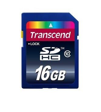 MEMORY SDHC 16GB/CLASS10 TS16GSDHC10 TRANSCEND