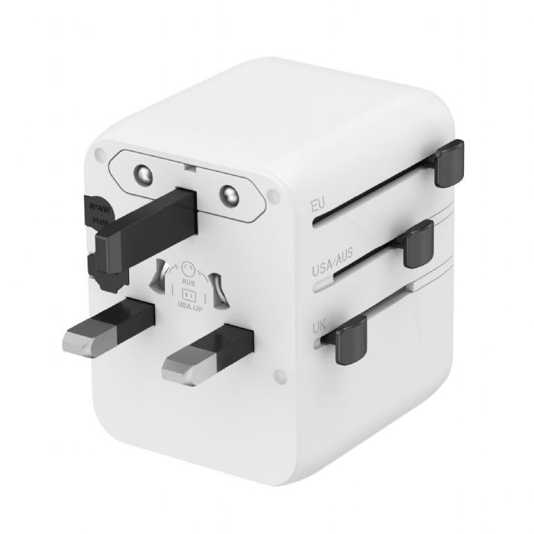 5c8f7d84-b1a9-496b-a9f8-fb5a2ed24def Gembird TPA-1A2C20-01-W Universal travel power adapter, 20 W, white | Gembird
