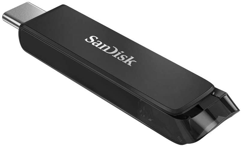 5d9a1137-3a89-4682-b21c-358439f64640 USB-C atminties kortelė SanDisk Ultra Dual Drive Go 64GB, šoninis vaizdas