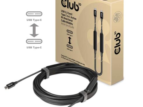 CABLE USB-C TO USB-C 5M/M/M CAC-1535 CLUB3D