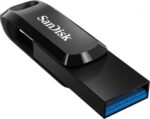 USB-C atminties kortelė SanDisk Ultra Dual Drive Go 64GB, šoninis vaizdas