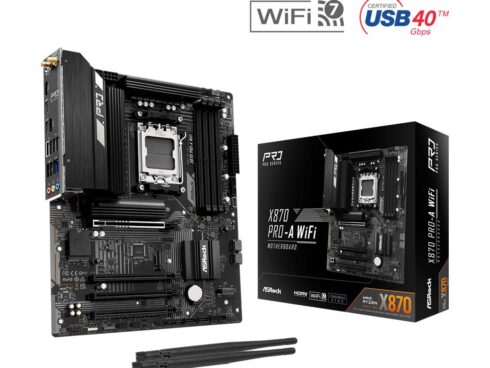 Mainboard ASROCK AMD X870 SAM5 ATX Memory DDR5 Memory slots 4 X870PRO-AWIFI