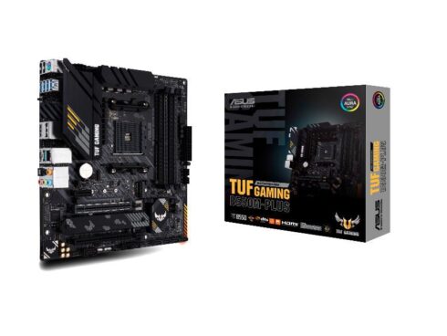 Mainboard ASUS AMD B550 SAM4 MicroATX 1xPCI-Express 3.0 1x 1xPCI-Express 3.0 16x 2xM.2 1xPCI-Express 4.0 16x Memory DDR4 Memory slots 4 1xHDMI 1xDisplayPort 2xUSB 2.0 1xUSB type C 5xUSB 3.2 1xPS/2 1xOptical S/PDIF 1xRJ45 5xAudio port TUFGAMINGB550M-PLUS