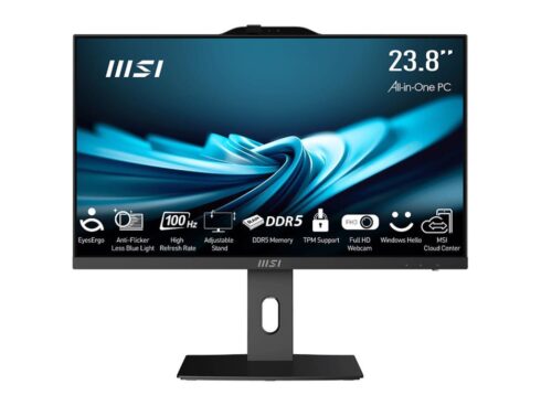 Monoblock PC MSI PRO AP241P 14M Business All in One CPU Intel Core i7 i7-14700 2100 MHz Screen 23.8" RAM 16GB DDR5 5600 MHz SSD 1TB Graphics card Intel UHD Graphics Integrated Windows 11 Pro Colour Black PROAP242P14M-813EU