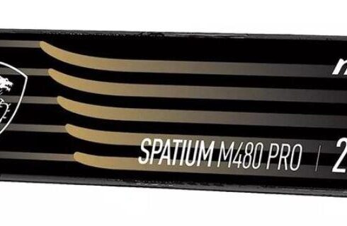 SSD MSI SPATIUM M480 PRO 2TB M.2 PCIe Gen4 NVMe 3D NAND Write speed 7000 MBytes/sec Read speed 7400 MBytes/sec 2.15mm TBW 1400 TB MTBF 1600000 hours S78-440Q600-P83