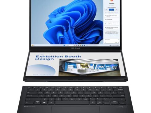 Notebook ASUS ZenBook Series DUO UX8406CA-PZ009W CPU  Core Ultra U9-285H 2900 MHz 14" Touchscreen 2880x1800 RAM 32GB LPDDR5x SSD 2TB Intel Arc Graphics Integrated ENG Windows 11 Home Grey 1.65 kg 90NB14X1-M00820