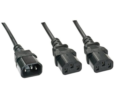 CABLE POWER C14 TO 2 X C13/1M 30363 LINDY