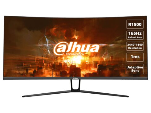 LCD Monitor DAHUA DHI-LM34-E330C 34" Gaming/Curved/21 : 9 Panel VA 3440x1440 21:9 165Hz 1 ms Tilt Colour Black LM34-E330C