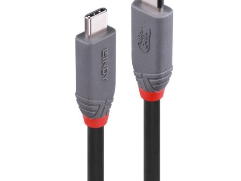 CABLE USB4 240W TYPE C 0.8M/40GBPS ANTHRA LINE 36956 LINDY